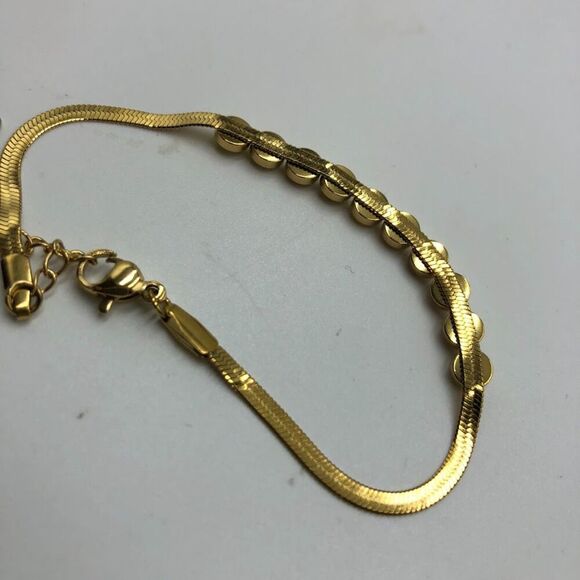 18K Gold Plated Bracelet Women's Multi Colored Cubic Zirconia Waterproof - Picture 6 of 12